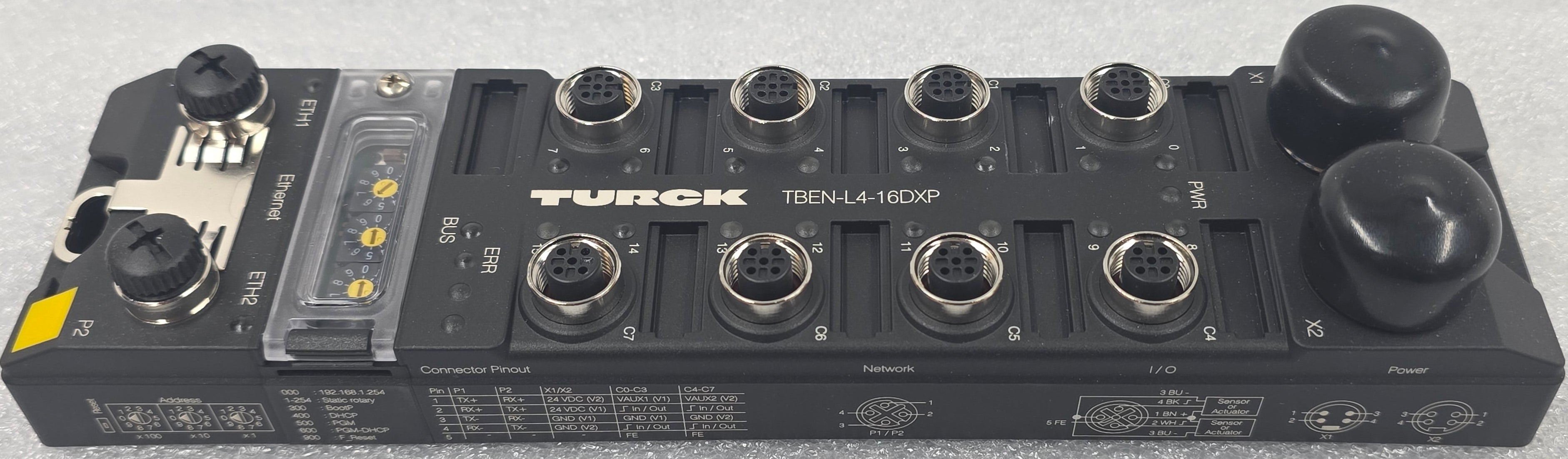 Turck TBEN-L4-16DXP Remote I/O modules,16 Digital Channel, ID 6814012, 18-30VDC, Master or Slave, BEEP Series